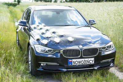 Samochód do ślubu - Lubin czarny BMW F30 