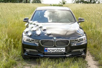 Samochód do ślubu - Lubin czarny BMW F30 