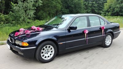 Samochód do ślubu - Iława granatowy BMW 740 