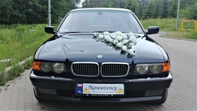 Samochód do ślubu - Iława granatowy BMW 740 