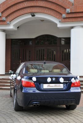 Samochód do ślubu - Olsztyn granatowy BMW E60 