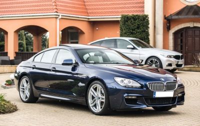 Samochód do ślubu - Jordanów niebieski BMW 650i Mpakiet exclusive 450KM 