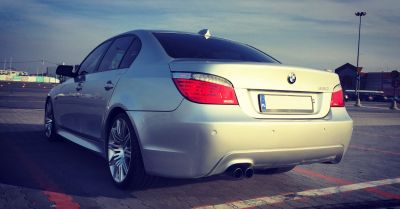 Samochód do ślubu - Knurów srebrny BMW E60 550i V8 4.8 V8
