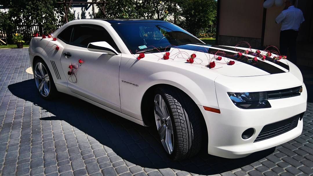 Samochód do ślubu - Nowy Sącz biały Chevrolet Camaro 