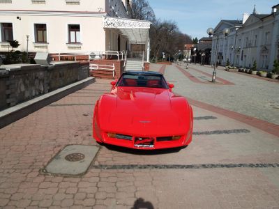 Samochód do ślubu - Wałbrzych czerwony Chevrolet Corvette 5.7l v8