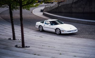 Samochód do ślubu - Chorzów biały Chevrolet Corvette 5,7 V8