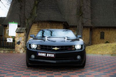Samochód do ślubu - Częstochowa czarny Chevrolet Camaro 