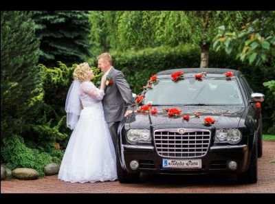 Samochód do ślubu - Rybnik czarny Chrysler 300C 