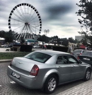 Samochód do ślubu - Gdynia srebrny Chrysler 300C 3.5