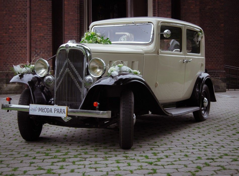 Samochód do ślubu - Radzionków biały Citroën Rosalie 