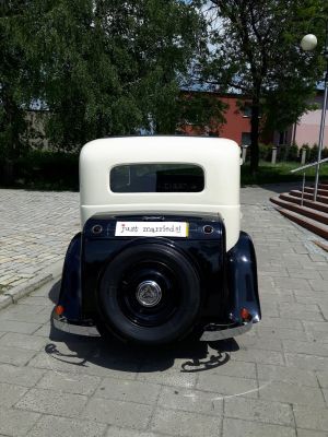 Samochód do ślubu - Radzionków biały Citroën Rosalie 