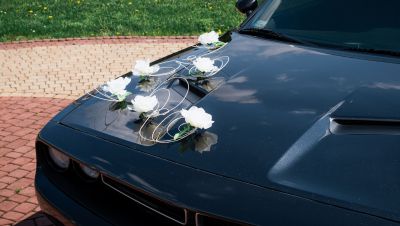 Samochód do ślubu - Myslenice czarny Dodge Challenger 3.6 V6