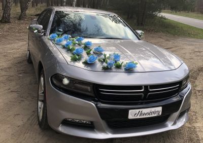Samochód do ślubu - Sulęcin srebrny Dodge Charger 