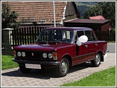 Samochód do ślubu - Szczyrk czerwony Fiat POLSKI FIAT 125p '77 1500