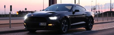 Samochód do ślubu - Gdańsk czarny Ford Mustang 