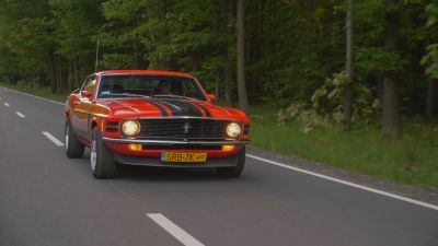 Samochód do ślubu - Rybnik czerwony Ford Mustang Fastback 
