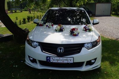 Samochód do ślubu - Łyczanka biały Honda accord type s 2,5