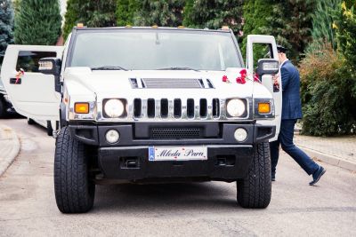 Samochód do ślubu - Lublin biały Hummer H2 