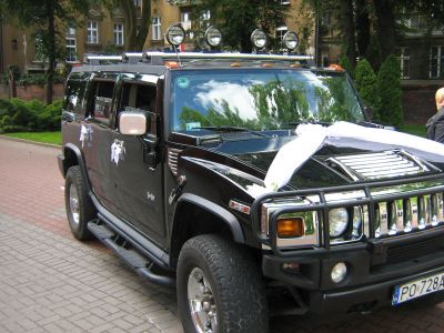 Samochód do ślubu - Sady czarny Hummer H2 