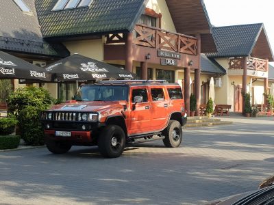 Samochód do ślubu - Lublin czerwony Hummer H2 