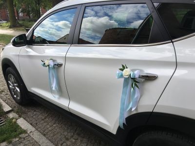 Samochód do ślubu - Namysłów biały Hyundai Tucson 