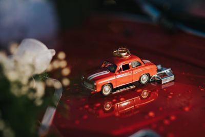 Samochód do ślubu - Sławoborze czerwony Inne Syrena 105L 