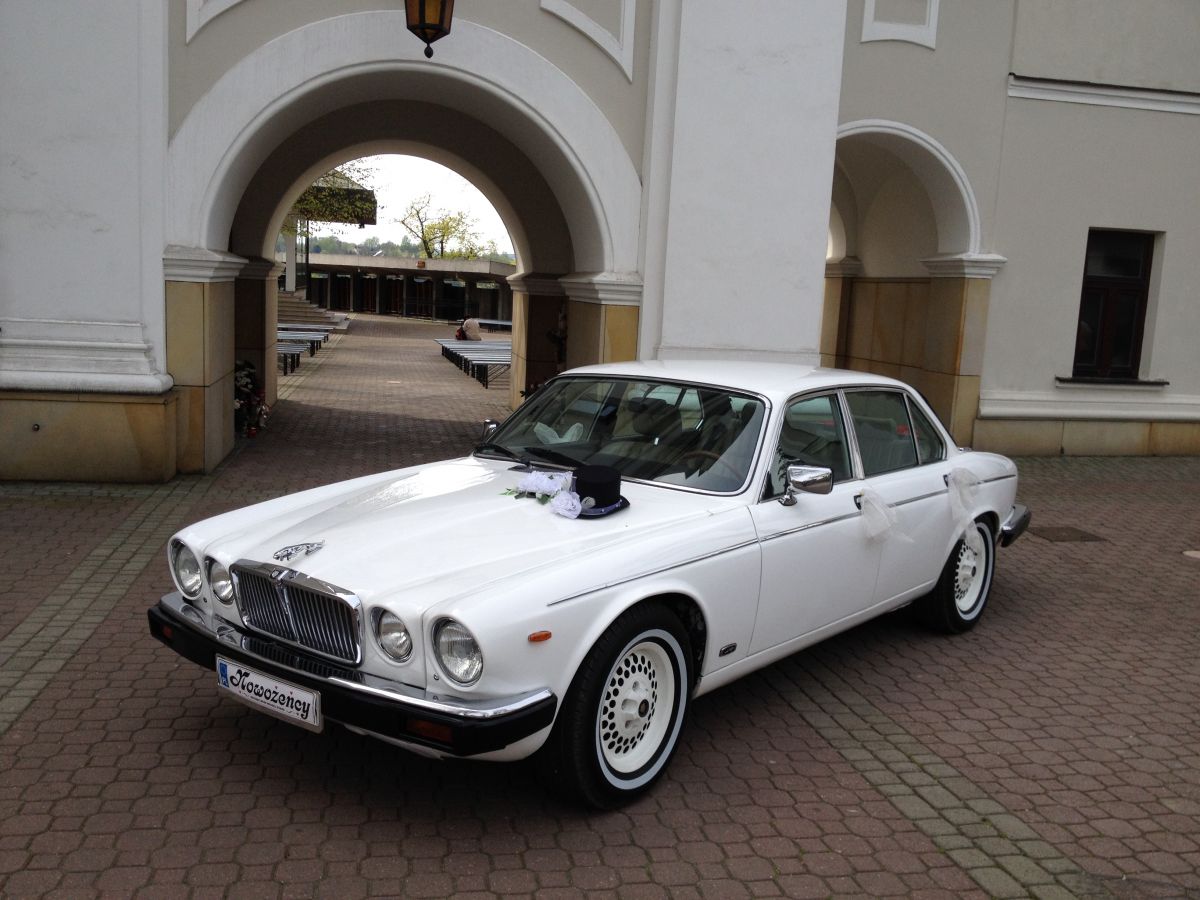Samochód do ślubu - Tarnów biały Jaguar Xj12 5300 12v