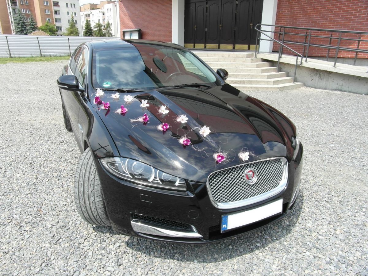 Samochód do ślubu - Kraków czarny Jaguar XF 