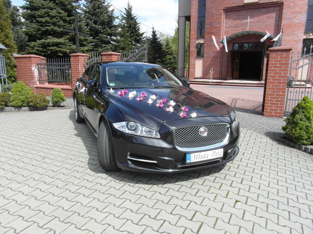 Samochód do ślubu - Kraków czarny Jaguar XJ 3.0