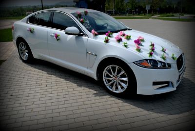 Samochód do ślubu - Szczyrk biały Jaguar XF 