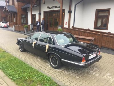 Samochód do ślubu - Nowy Sącz czarny Jaguar XJ V12  