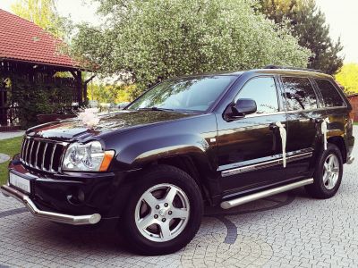 Samochód do ślubu - Zawiercie czarny Jeep Grand Cherokee 3.0 crd