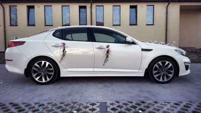 Samochód do ślubu - Łódź biały Kia Optima 