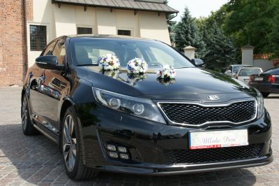 Samochód do ślubu - Kraków czarny Kia Optima 