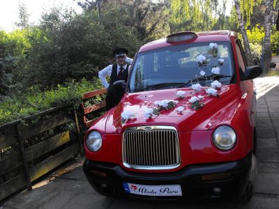 Samochód do ślubu - Gdynia czerwony Klasyk TX1 London Taxi 