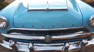 Samochód do ślubu - Wałcz niebieski Klasyk Hudson 