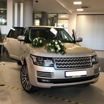 Samochód do ślubu - Rzeszów srebrny Land Rover Range Rover Vogue 4.4