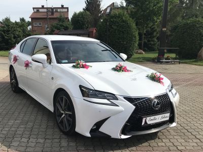 Samochód do ślubu - Warszawa biały Lexus GS F-Sport 