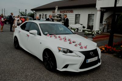 Samochód do ślubu - Jaworzno biały Lexus IS350 3500