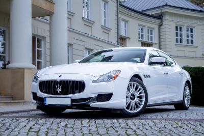 Samochód do ślubu - Wieliczka biały Maserati Quattroporte VI 