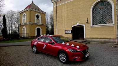 Samochód do ślubu - Kielce czerwony Mazda Mazda 6 2.0