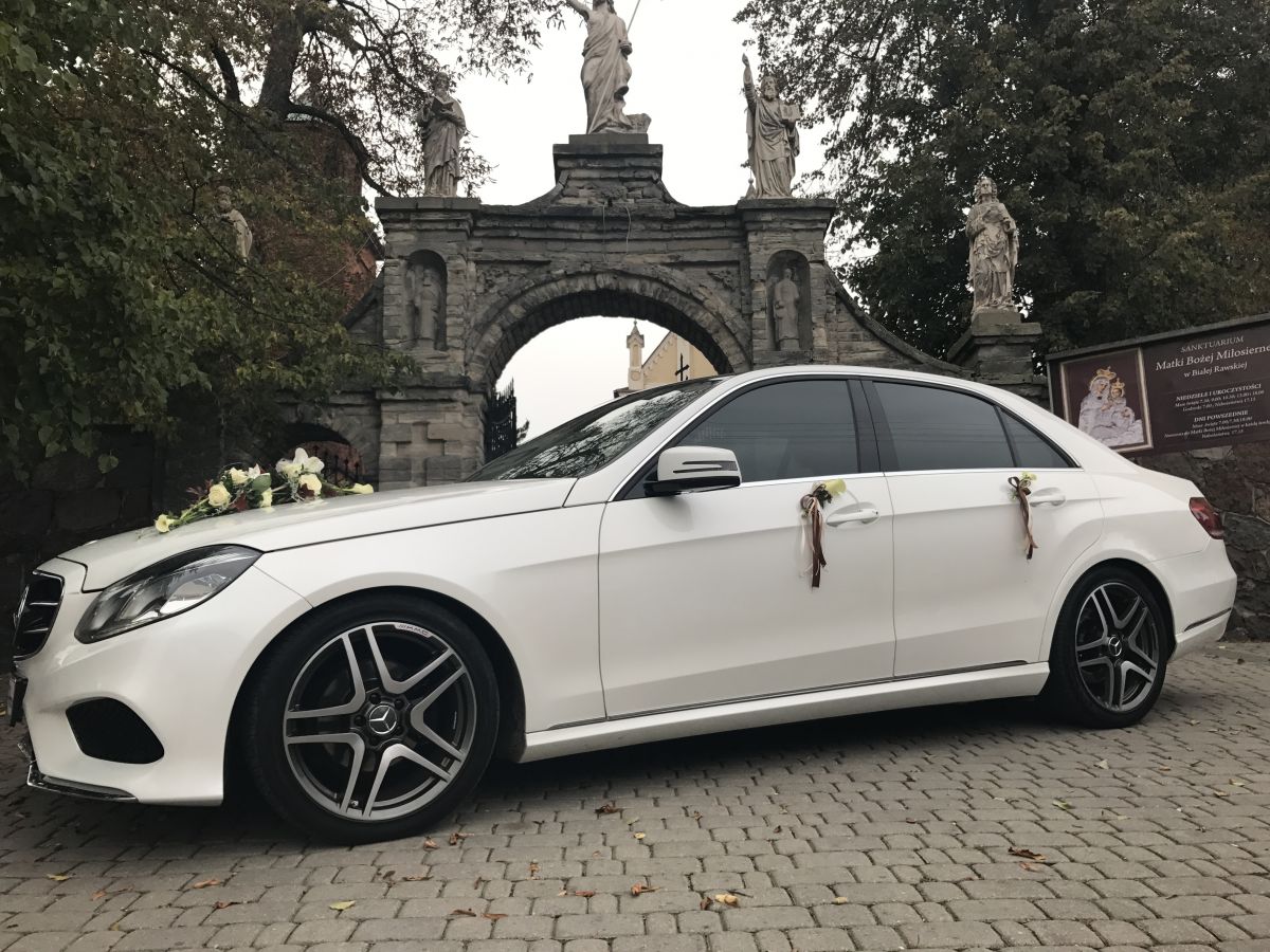 Samochód do ślubu - Łyszkowice biały Mercedes-Benz E-klase 2.2 cdi