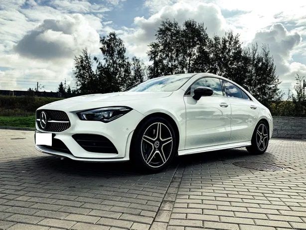 Samochód do ślubu - Olsztyn biały Mercedes-Benz CLA 