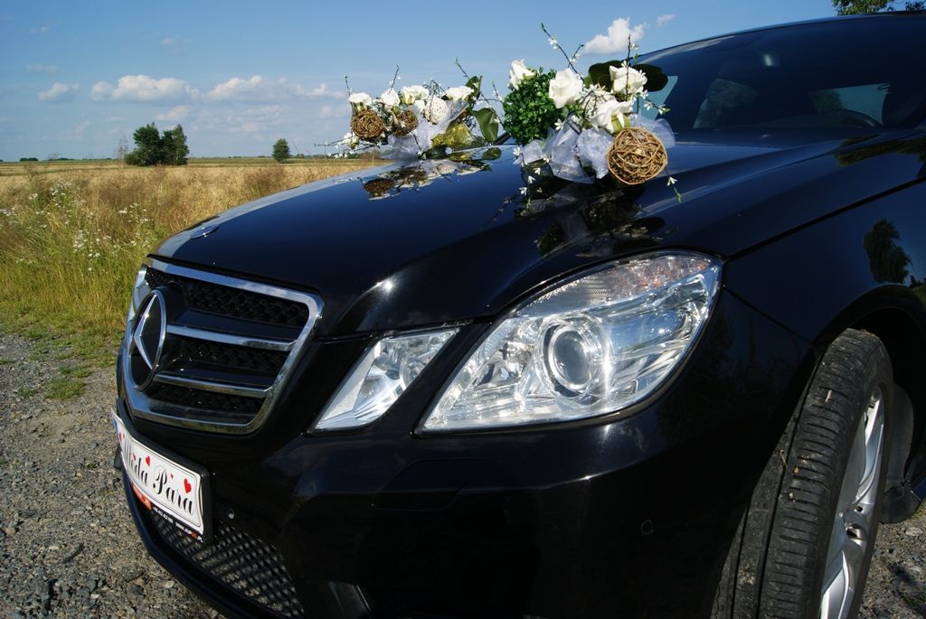 Samochód do ślubu - Kraków czarny Mercedes-Benz E-Klasa AMG 3.0