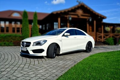 Samochód do ślubu - Kraków biały Mercedes-Benz CLA 45 AMG