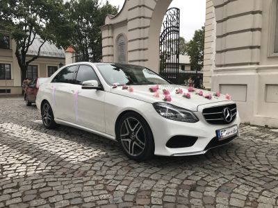 Samochód do ślubu - Łyszkowice biały Mercedes-Benz E-klase 2.2 cdi