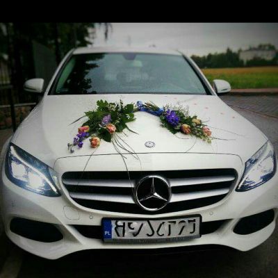 Samochód do ślubu - Warszawa biały Mercedes-Benz C 