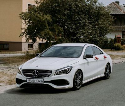 Samochód do ślubu - Wola Zarczycka biały Mercedes-Benz CLA 