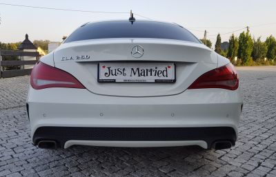 Samochód do ślubu - Nowy Sącz biały Mercedes-Benz CLA 250 AMG 