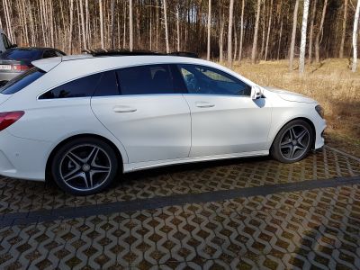 Samochód do ślubu - Szczecin biały Mercedes-Benz CLA 200 Shooting Brake 